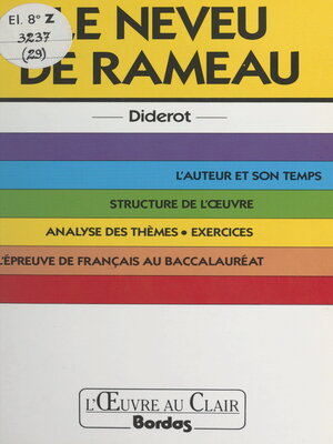 cover image of Le neveu de Rameau, Diderot